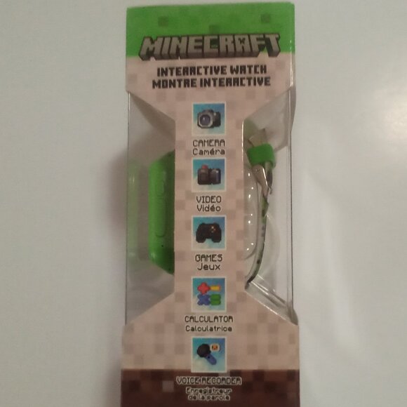 MINECRAFT INTERACTIVE SMART WATCH FOR CHILDREN 6 AND UP UNISEX MODEL # MIN4154 - Picture 8 of 8